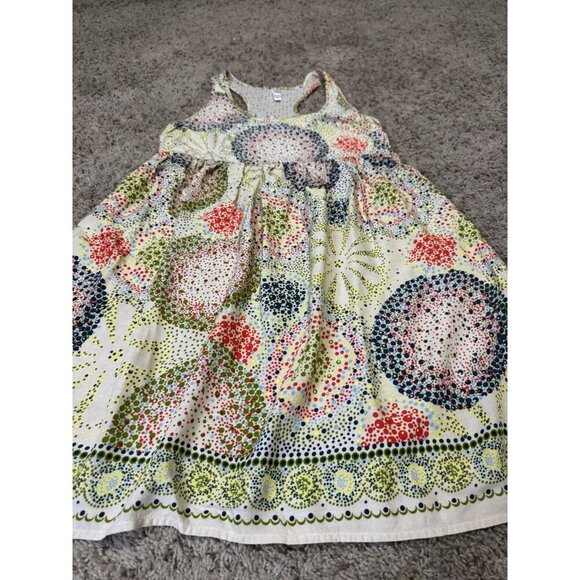 Womens Razor Back Dress Floral Coastal Rayon Beach Resort Summer Flowy MEDIUM - Picture 9 of 12